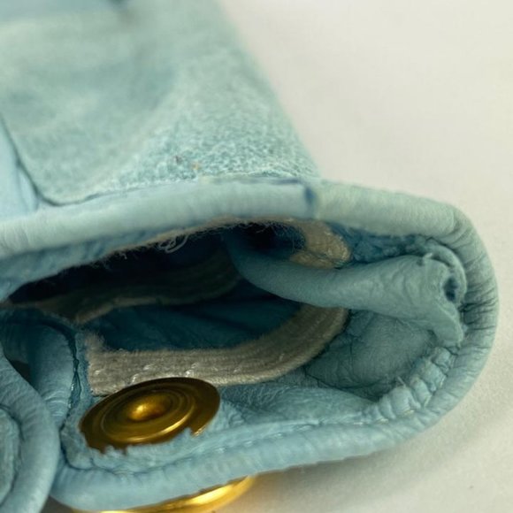 Hermès Sky Blue Leather Golf Driving Glove Size 7 - Picture 5 of 12